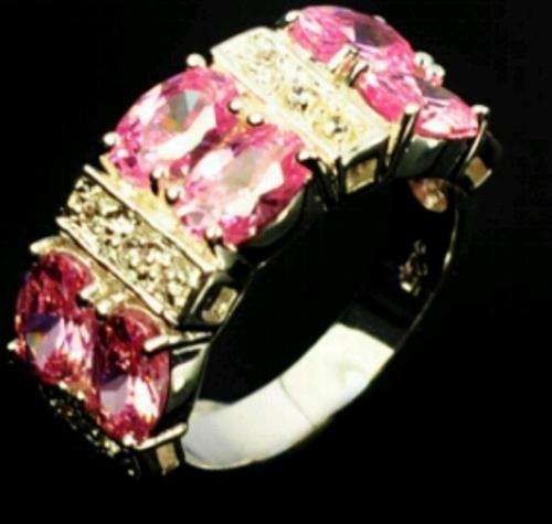 Pink Sapphire Ring size 8