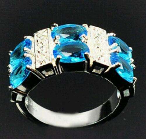 Aquamarine Ring size 8