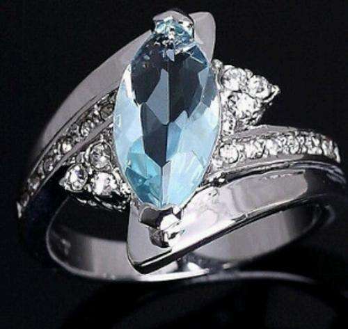 Aquamarine Ring size 7