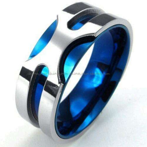 Mens 316L Stainless Steel Tatanium Band Ring    size  12