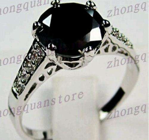 Black Sapphire Ring Size 6