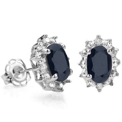 FREE SHIPPING WITH FASTWAY COURIERS Stunning Genuine Sapphire Earings