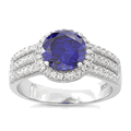 Tanzanite Sterling Silver Ring size 7