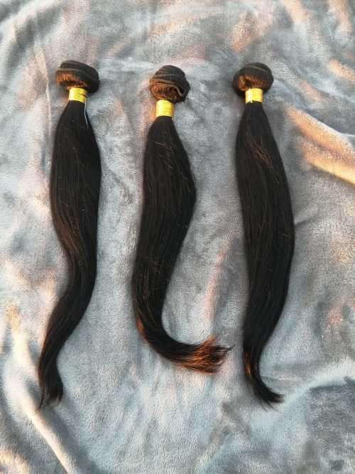 Brazilian Hair Straight - 3 bundles 10"