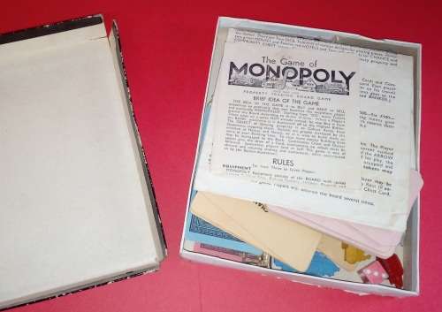 Vintage Monopoly Board Game 1940s No Board RARE
