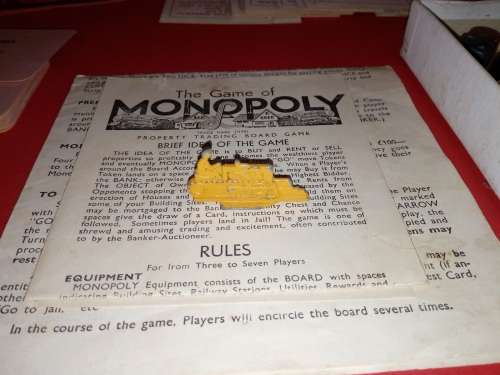 Vintage Monopoly Board Game 1940s No Board RARE