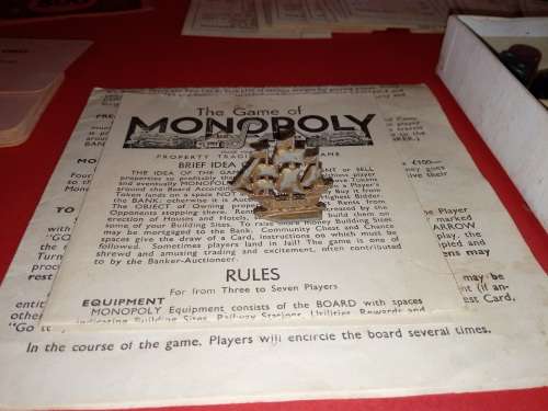 Vintage Monopoly Board Game 1940s No Board RARE