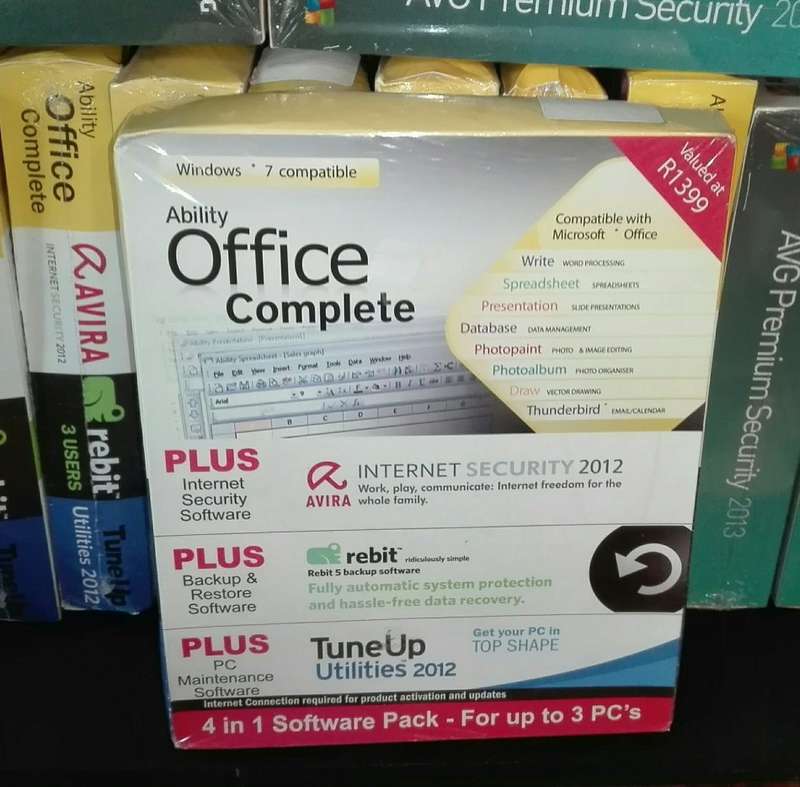 Avira Internet Security 2012 + 3 x Bonus Software 3PC's Valued at R1399.00 Sealed in Box Brand New!!