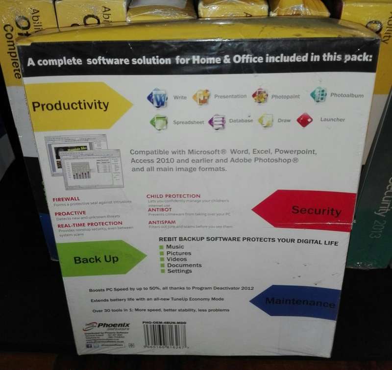 Avira Internet Security 2012 + 3 x Bonus Software 3PC's Valued at R1399.00 Sealed in Box Brand New!!
