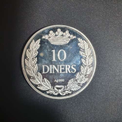 1 Oz silver 1996 ANDORRA LUNAR YEAR OF THE RAT