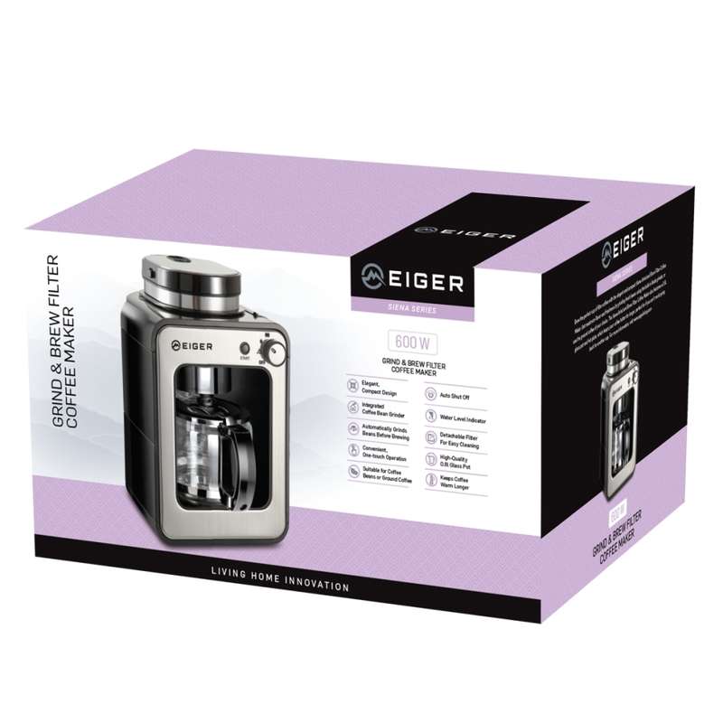 Eiger Filter Coffee Maker - Siena Grind & Brew Series
