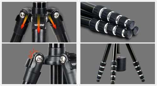 Weifeng WF-861 aluminium alloy travel photo tripod. Local stock.