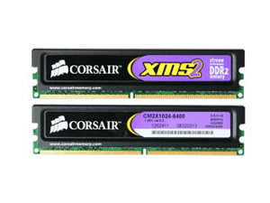 WOW!! CORSAIR XMS2 XTREME PERFORMANCE DDR2 2GB MATCHED MEMORY PAIR