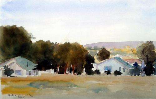 CRAZY R1! Original Late Peter Smit 360x560 WSSA Watercolour Painting Beautiful - Investment Piece