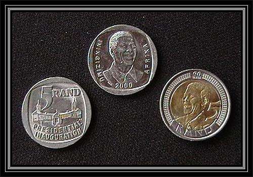 The Big 3 - Mandela R5 Coin Set (Inauguration, 2000 and 2008)