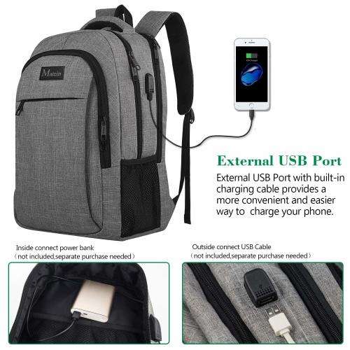 Backpack that charges your phone online