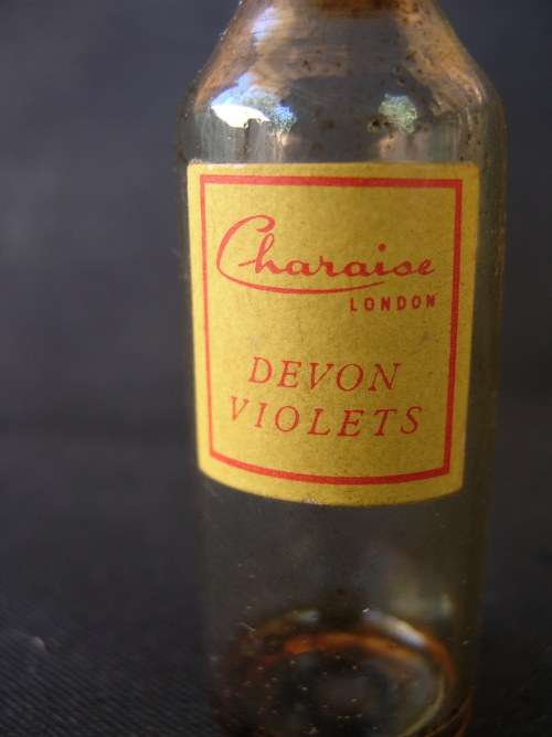 Miniature Bottle " Charaise London. Devon Violets. See discription, and pics for details.