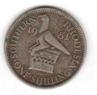 Southern Rhodesia. One Shilling 1951. condition as per scans