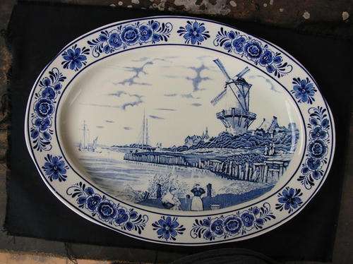 Wall Platter "Crown Delfts Blauss,  Handwerk"  see description, and pictures for details