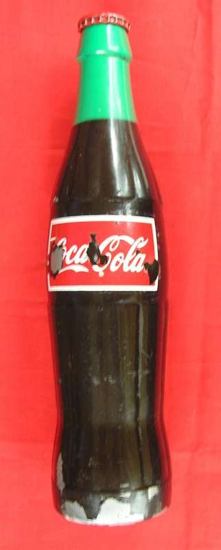 Coke Fridge Handle, made of alaminium, condition fair to good, see pics, and discription