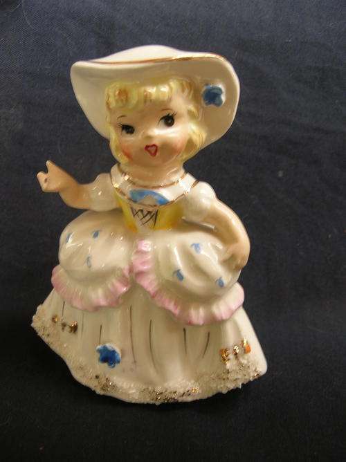 Vintage, Little Girl Figurine "CAPRI Fine Quality, Hand Painted" 8cm's across, 10,5cm's high,