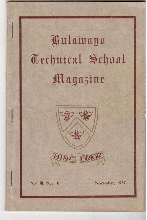 Bulawayo Technical School Magazine. Vol 111, No. 10. November 1957, condition very good, see scans