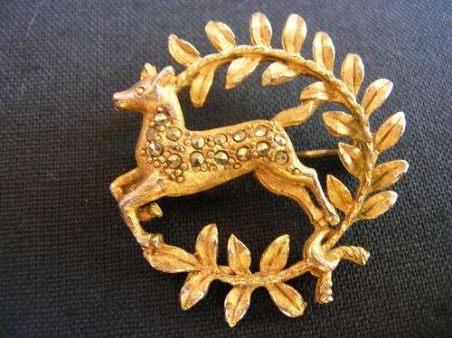 Antique/ Vintage Marcacite? Brooch. condition godd see pics for details