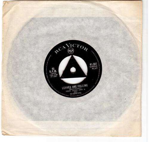 vinyl 7 single Four Jacks & a Jill. Timothy & Leaves are falling, see scans for details