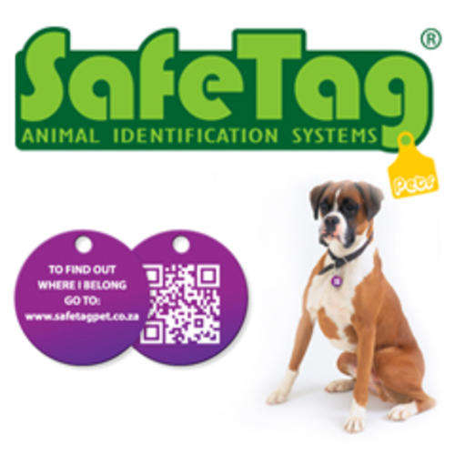 SafeTag Pet ID Tags - Affordable Microchip Alternative for Dogs & Cats (Large)