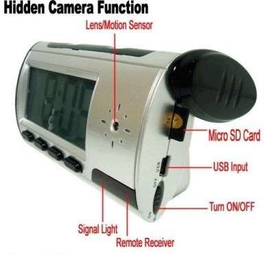 Digital Clock Spy Camera