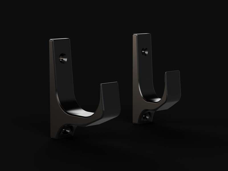 rifle wall mount bracket set