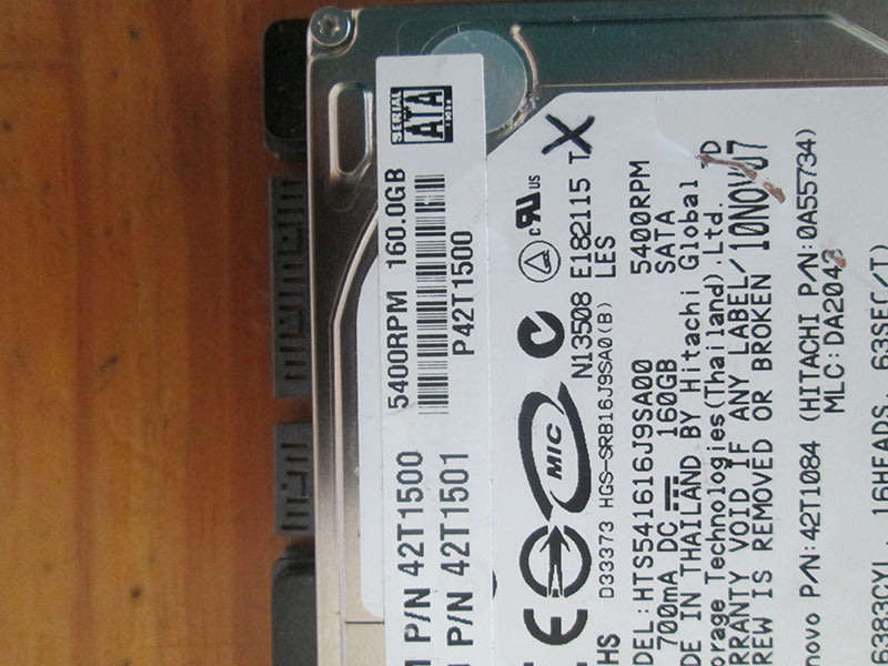 Hitachi sata hard drive