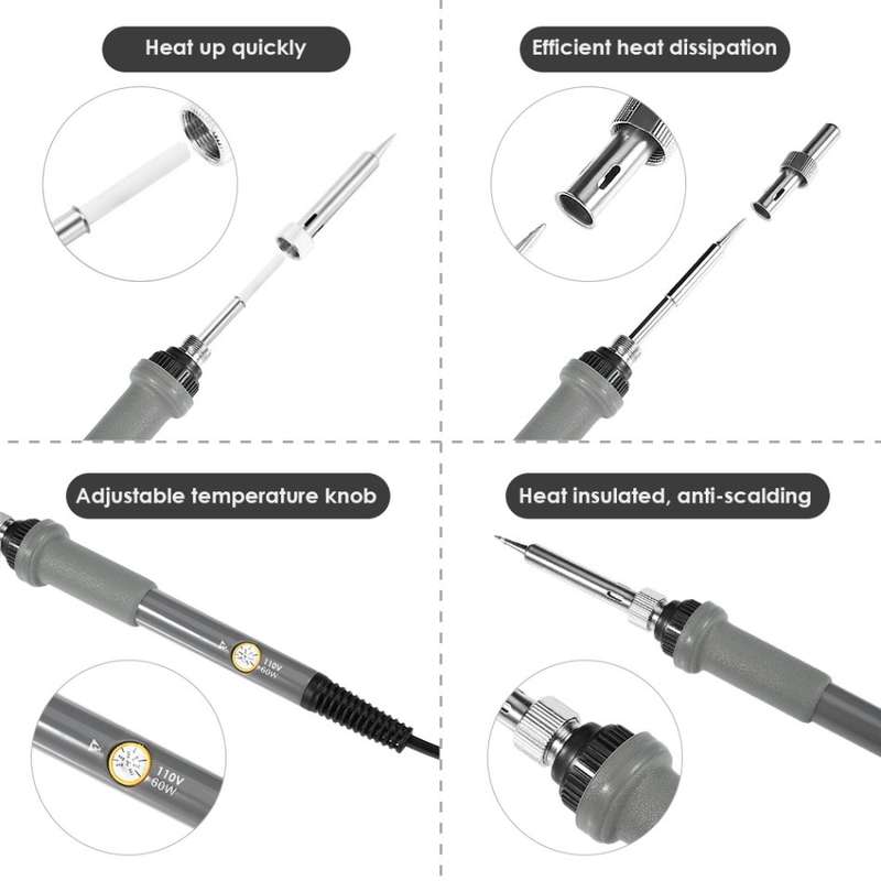 60W 220v Electronic Soldering Iron Kit with Temperature Control