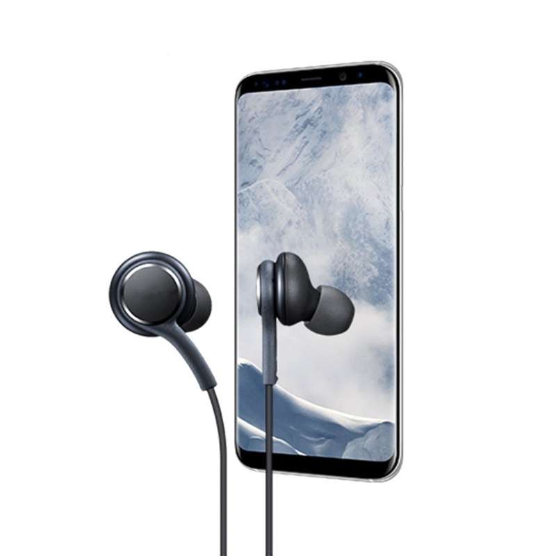 Headphones for Samsung Galaxy S9 / S8 / S8 Plus Handsfree Earphones - BLACK