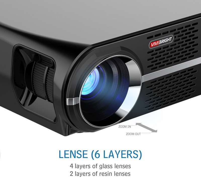 VIVIBRIGHT GP100 1280X800 HD Support Projector