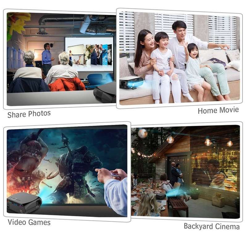 VIVIBRIGHT GP100 1280X800 HD Support Projector
