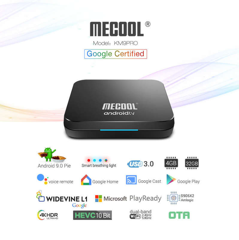 Mecool KM9 Pro 4GB/32GB Google Certified Smart Android TV Box