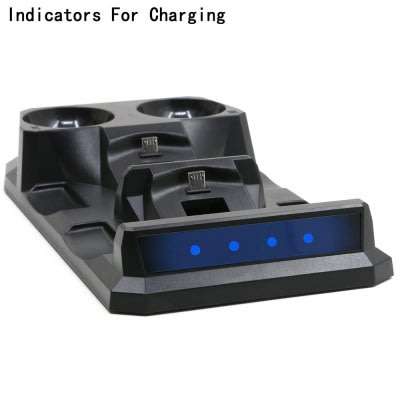 4 in1 Controller Charger Dock Station Stand For Playstation PS4 PSVR VR Move