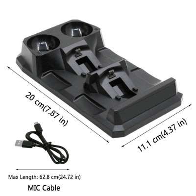 4 in1 Controller Charger Dock Station Stand For Playstation PS4 PSVR VR Move