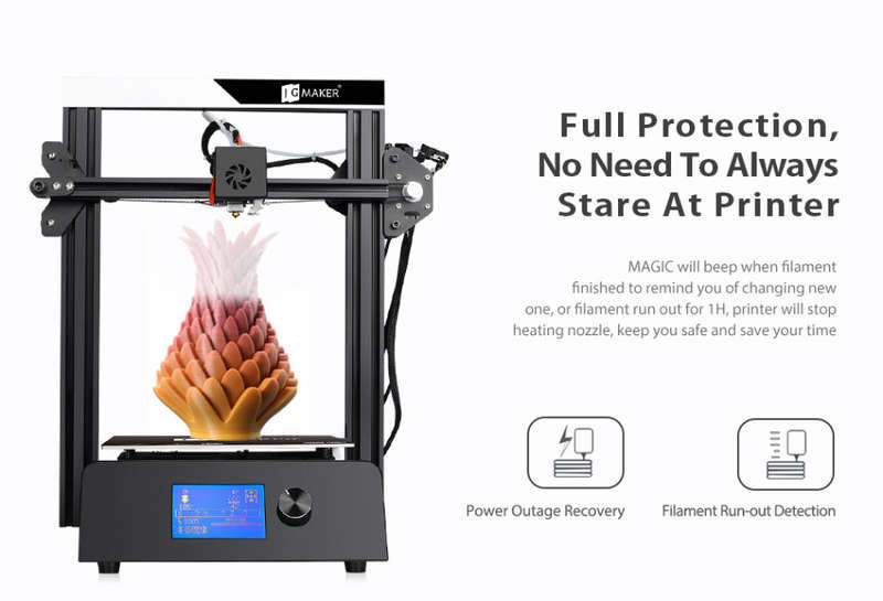 JGMAKER Magic High Precision DIY FDM Frame Kit 3D Printer