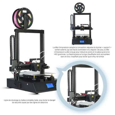 Ortur 4 V2 FDM Industrial Grade Dual-axis GRS Linear High Speed Open Source 3D Printer