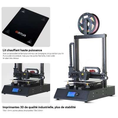 Ortur 4 V2 FDM Industrial Grade Dual-axis GRS Linear High Speed Open Source 3D Printer
