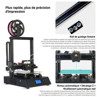 Ortur 4 V2 FDM Industrial Grade Dual-axis GRS Linear High Speed Open Source 3D Printer