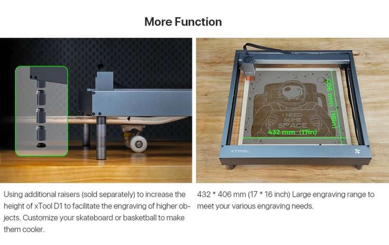 Cloudray xTOOL D1 60W Co2 Laser Engraving Cutting Machine