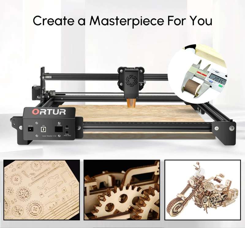 ORTUR Laser Master 2 S2 LU2-10W Upgrade 40W Laser Engraver Cutting Laser Engraving Machine