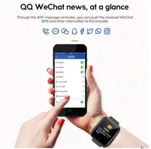 Bluetooth Android Smart Fitness Watch, and iPhone Smart Fitness Watch