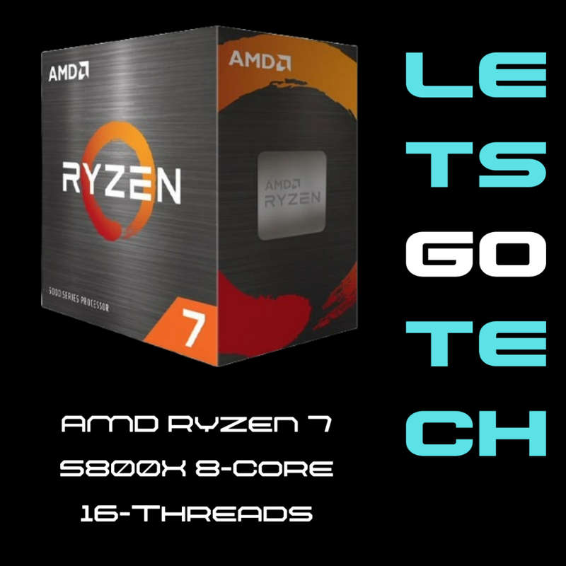 AMD Ryzen 7 5800X 8-Core 16-Threads 3.8GHz (4.7GHz Max Boost)