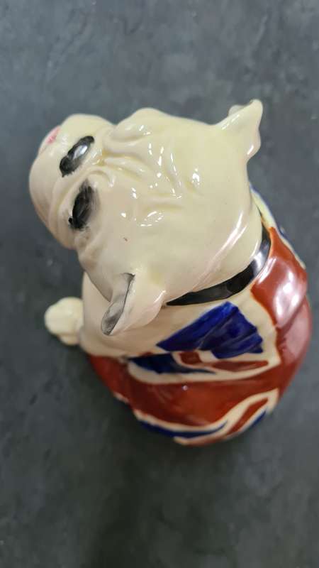 Royal Doulton bulldog with Union Jack circa 1938-1941