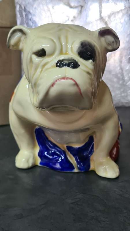 Royal Doulton bulldog with Union Jack circa 1938-1941