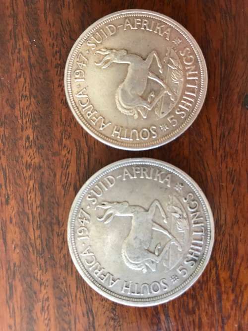 # 1947 SILVER FIVE SHILLING #